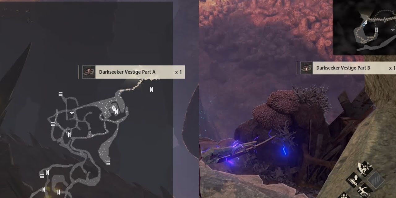 the map hud in code vein