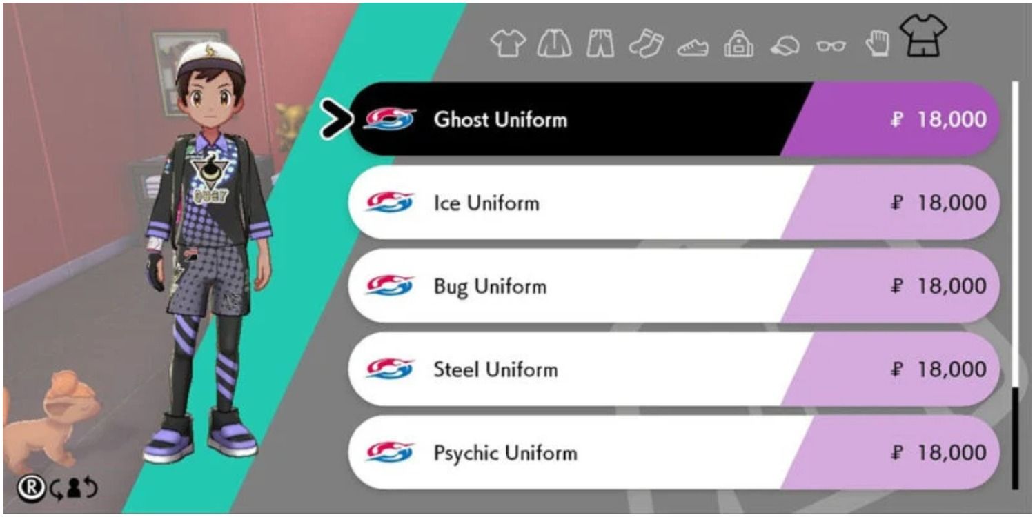 Pokémon Sword And Shield Ghost type uniform