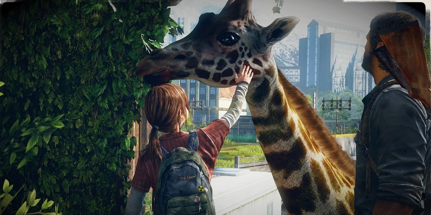 Last Of Use Ellie and Joel Meet Giraffe