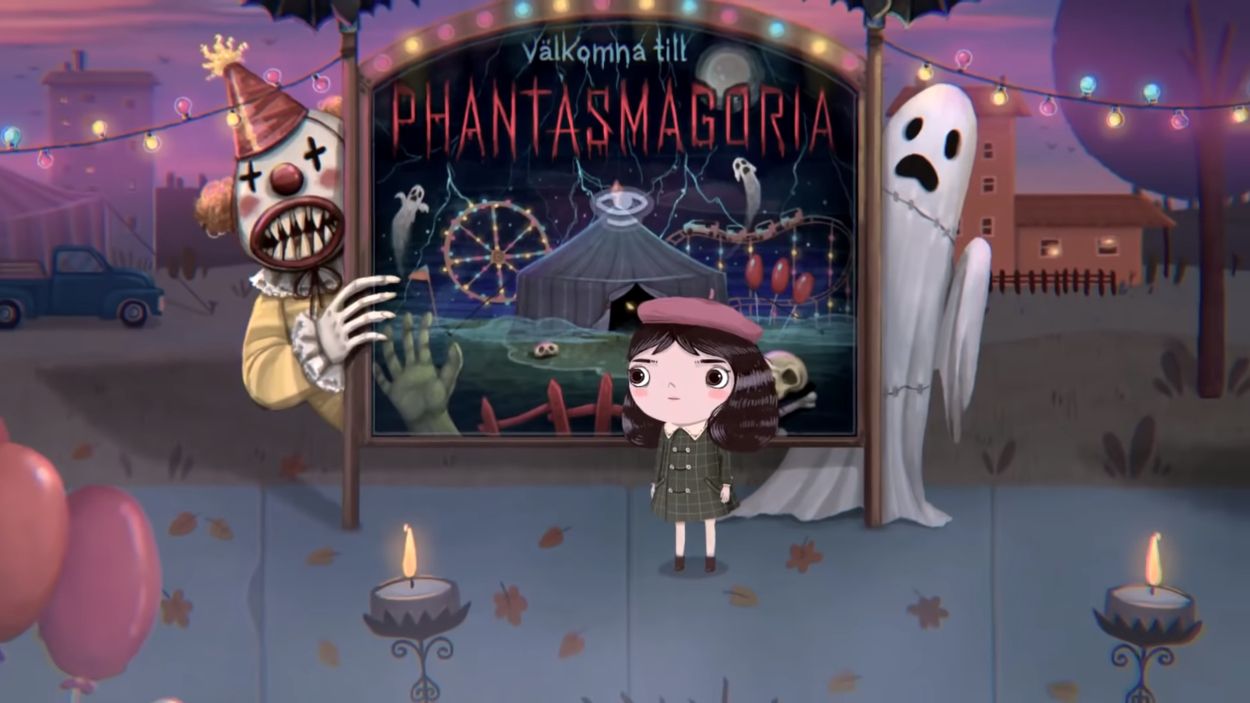 gameplay adventure, standing in front of a sign