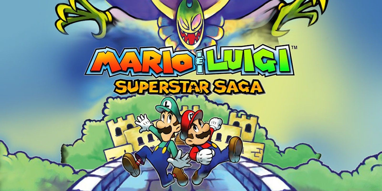 mario and luigi superstar saga title screen
