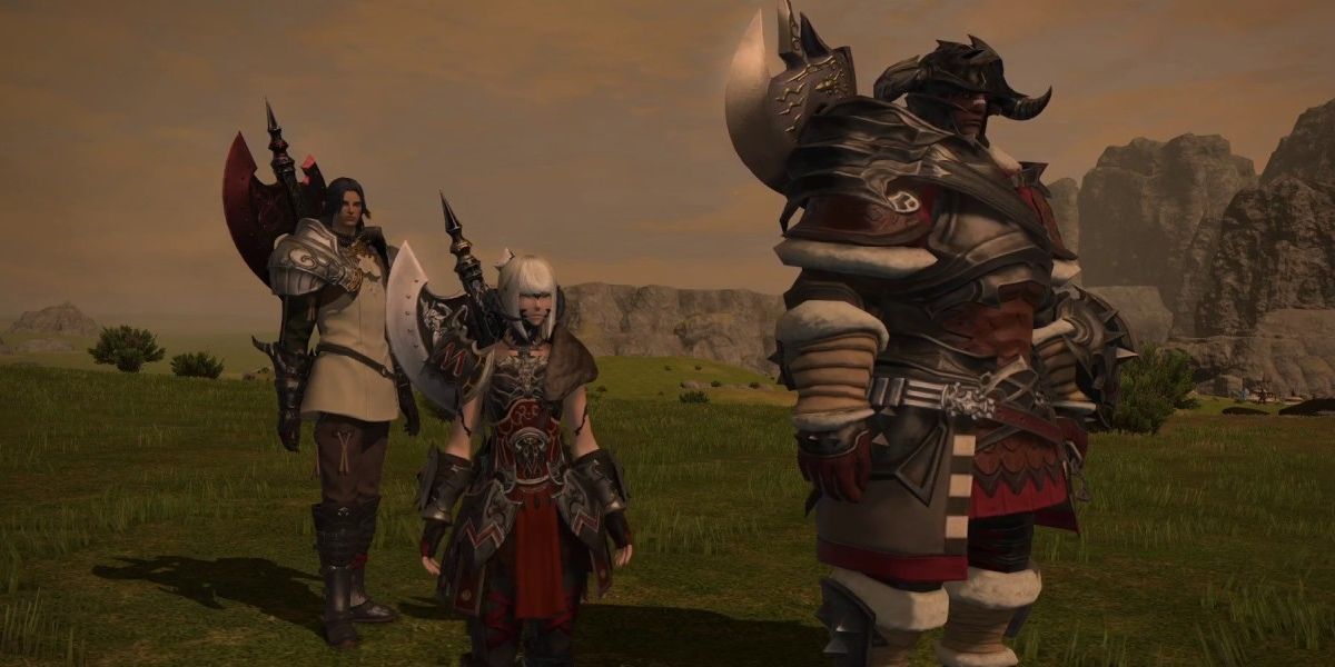 three warrior npcs