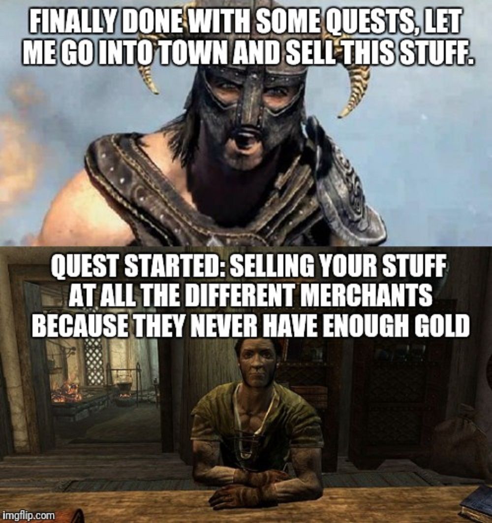 merchant meme skyrim