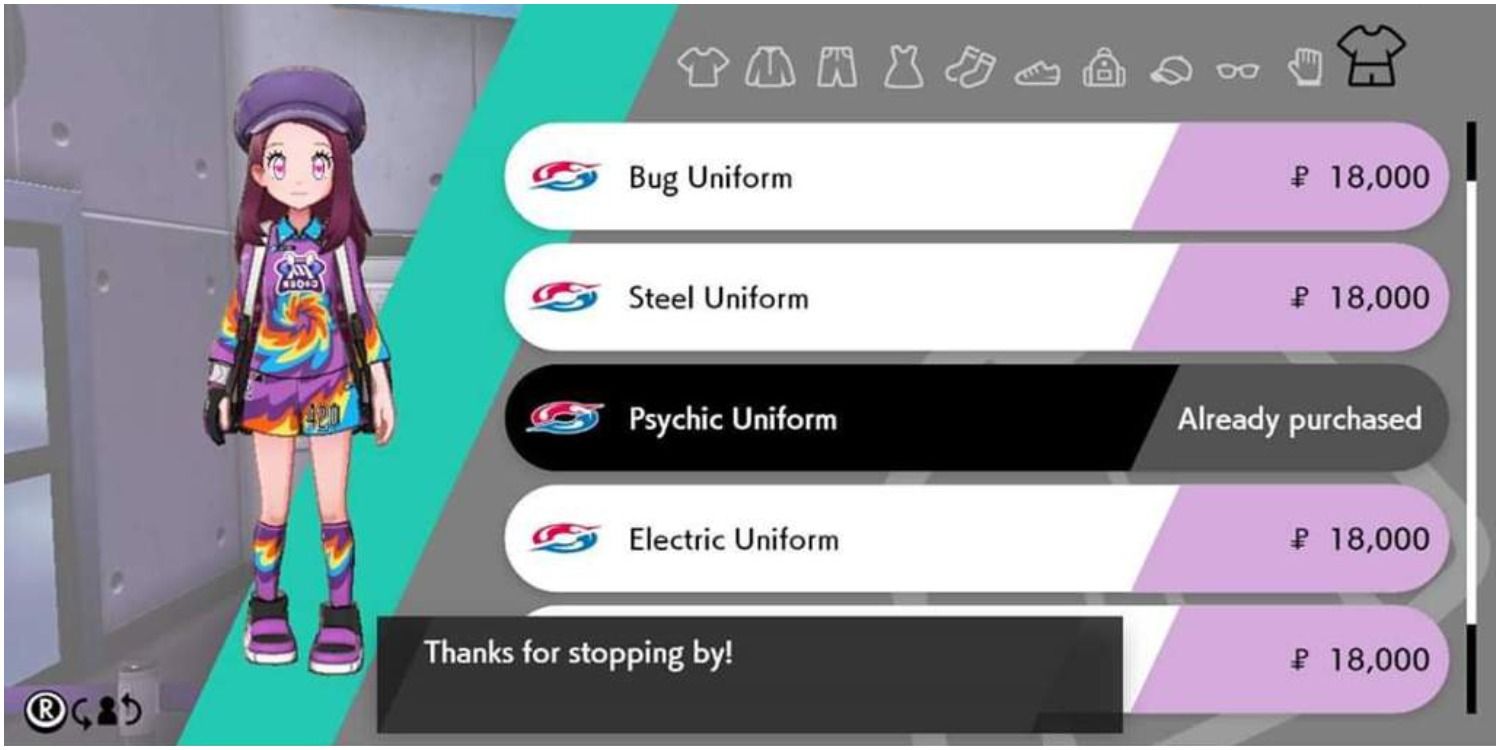 Pokémon Sword And Shield Psychic Uniform