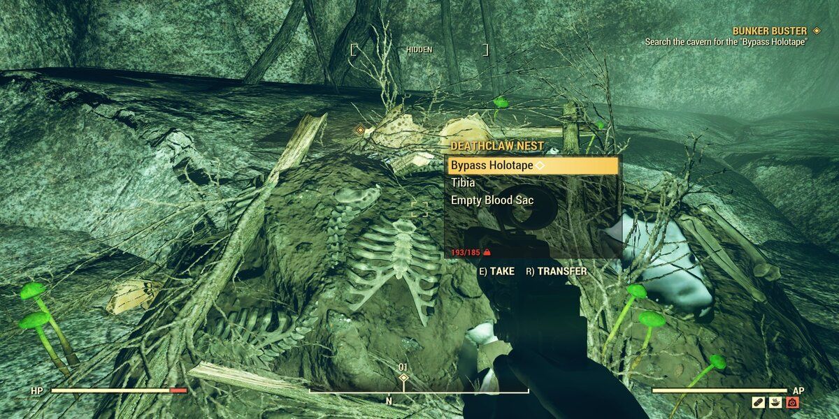Fallout 76 Waste Dump back of cave