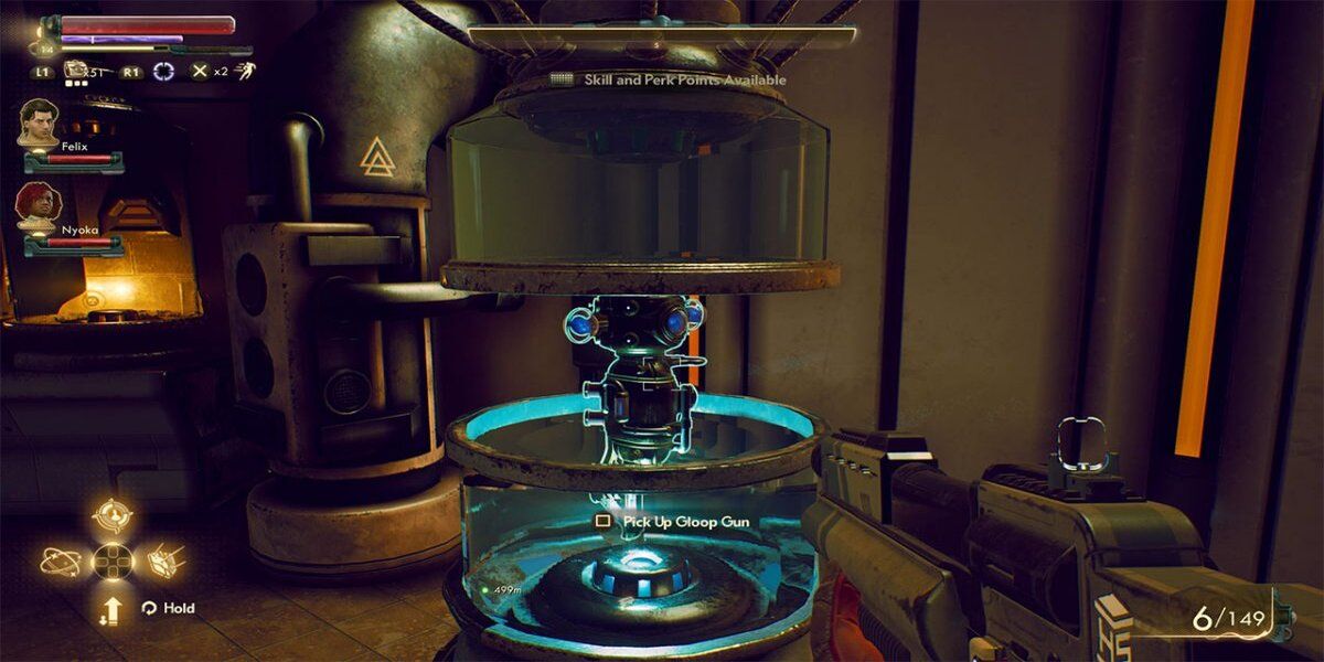 The Gloop gun obtained, outer worlds