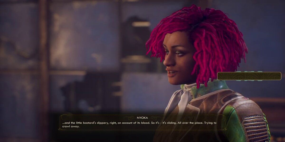 Nyoka in the outer worlds