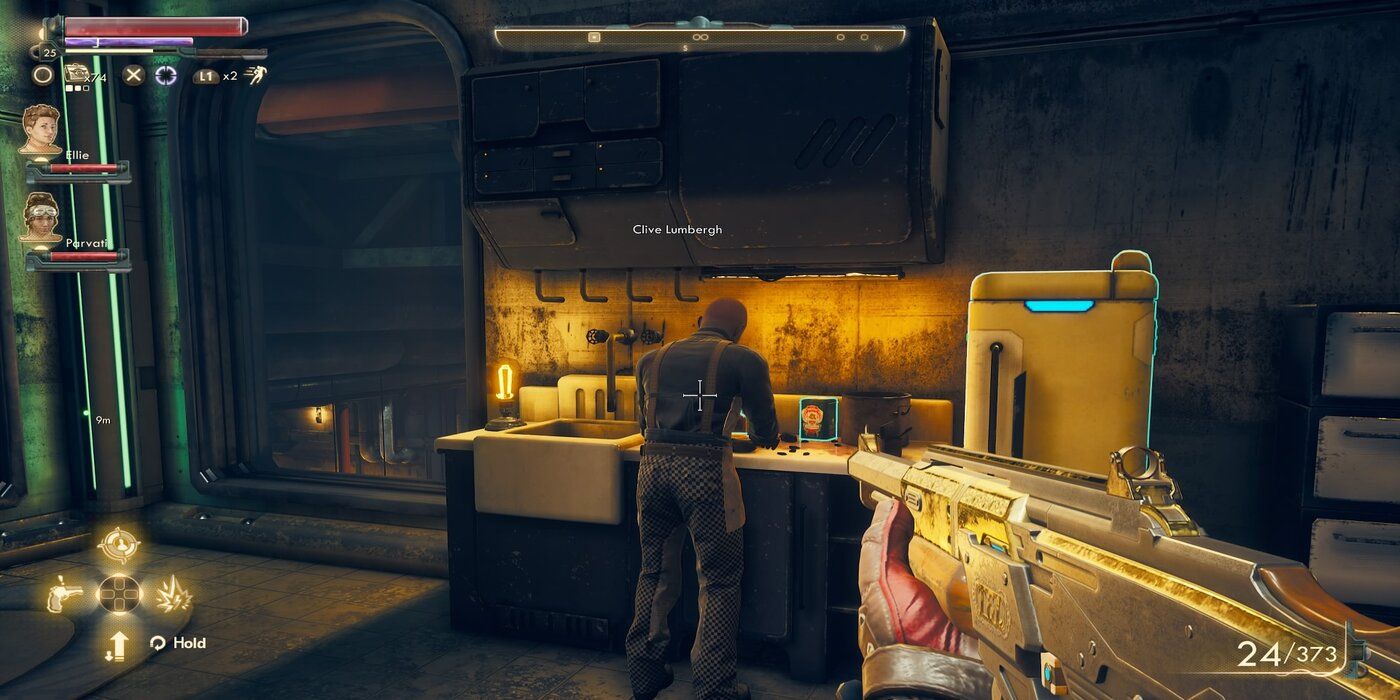 Clive Butchering in Outer Worlds