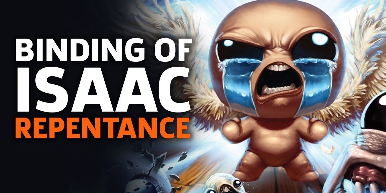 The title card for The Binding Of Isaac Repentance