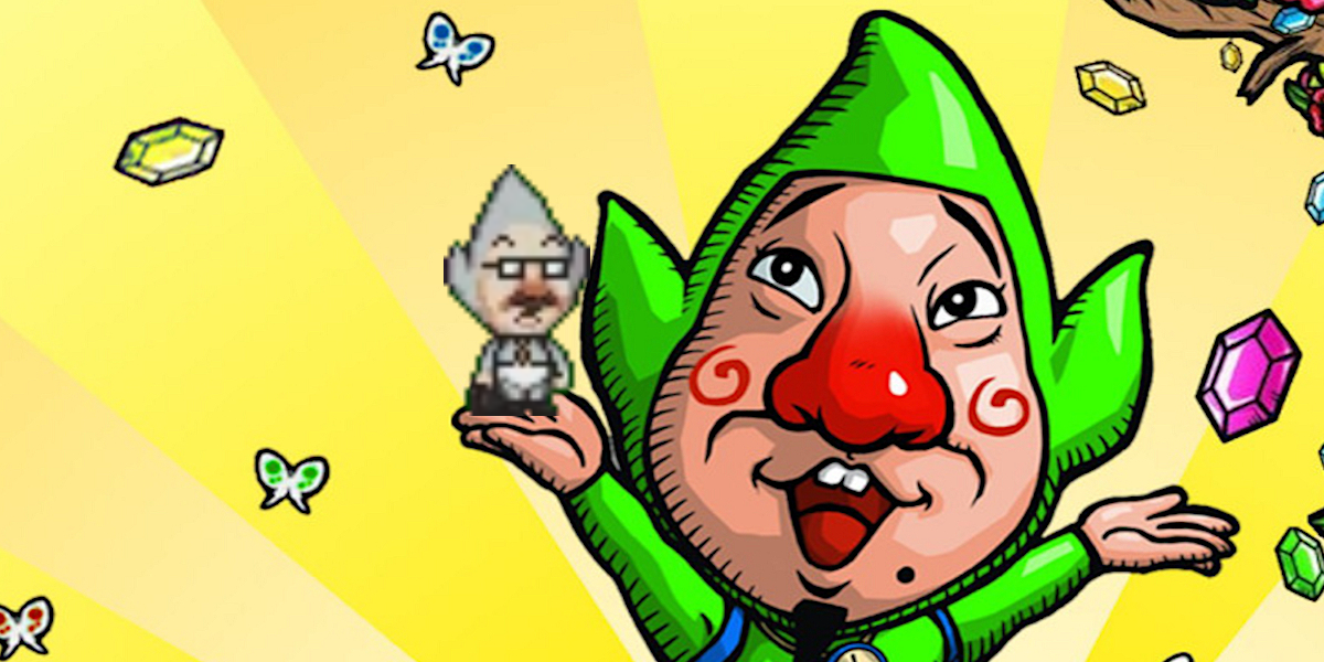 Tiny Tingle's Uncle on Tingle's Hand