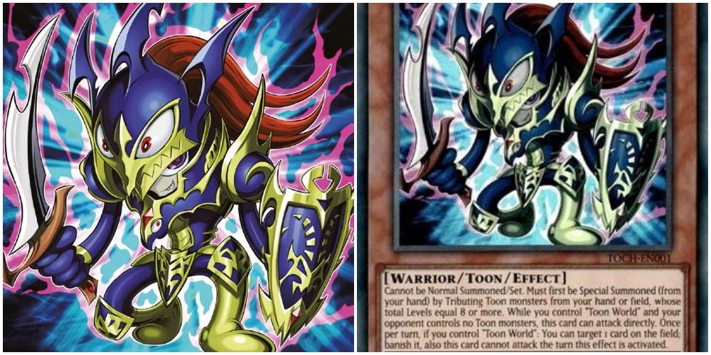 toon black luster soldier art and text