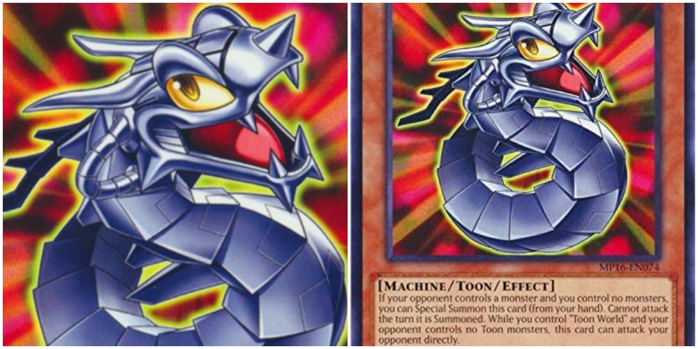 toon cyber dragon art and text