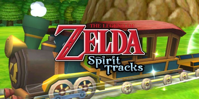 Train behind the spirit tracks logo