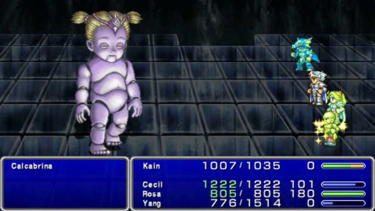 Final Fantasy IV PSP Calcabrina Calcas and Brinas boss battle