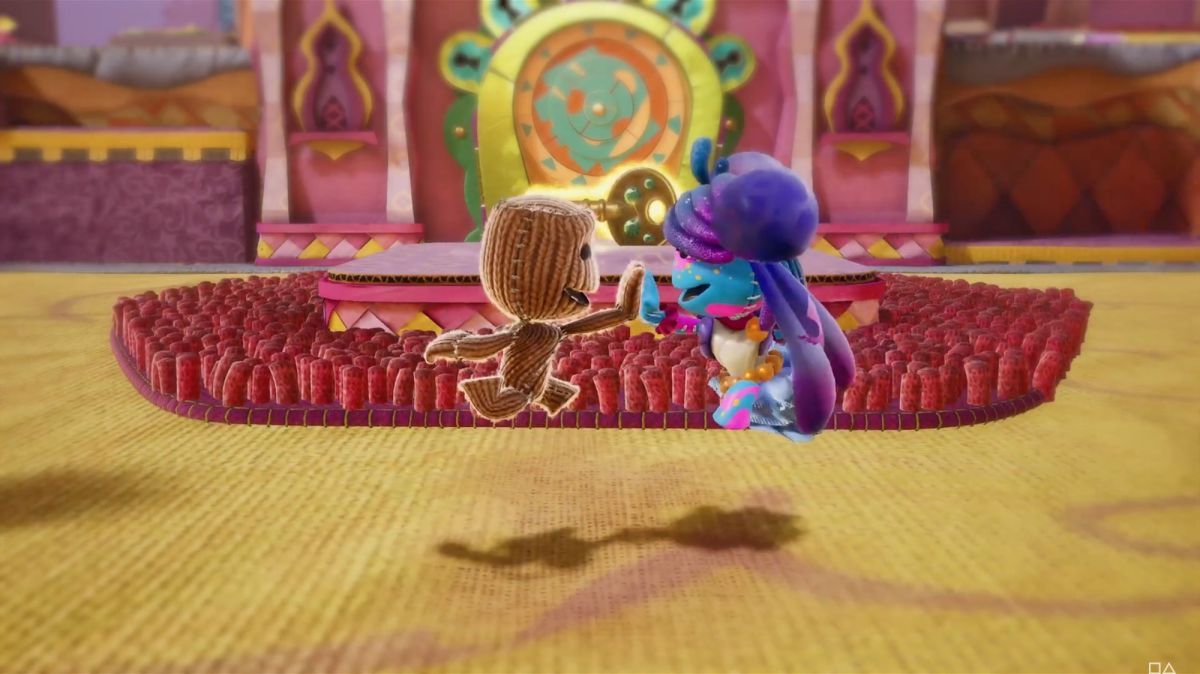 Two characters high fiving