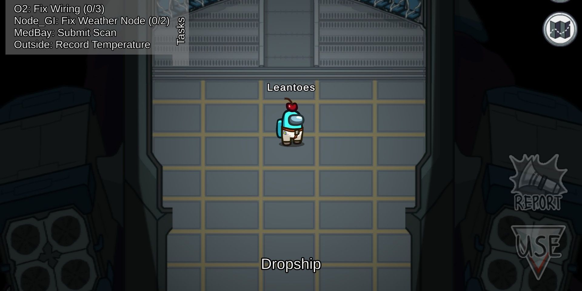 Dropship on POLUS in Among Us