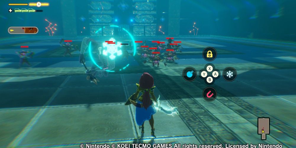 Urbosa preparing to use the Cryonis Rune