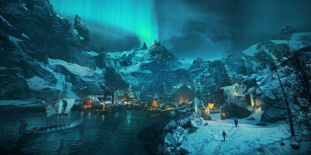 Assassins Creed Valhalla Rygjafylke Settlement From The Coast