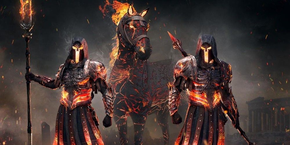 Underworld Mythical horse skin and armor sets from Assassin's Creed Odyssey