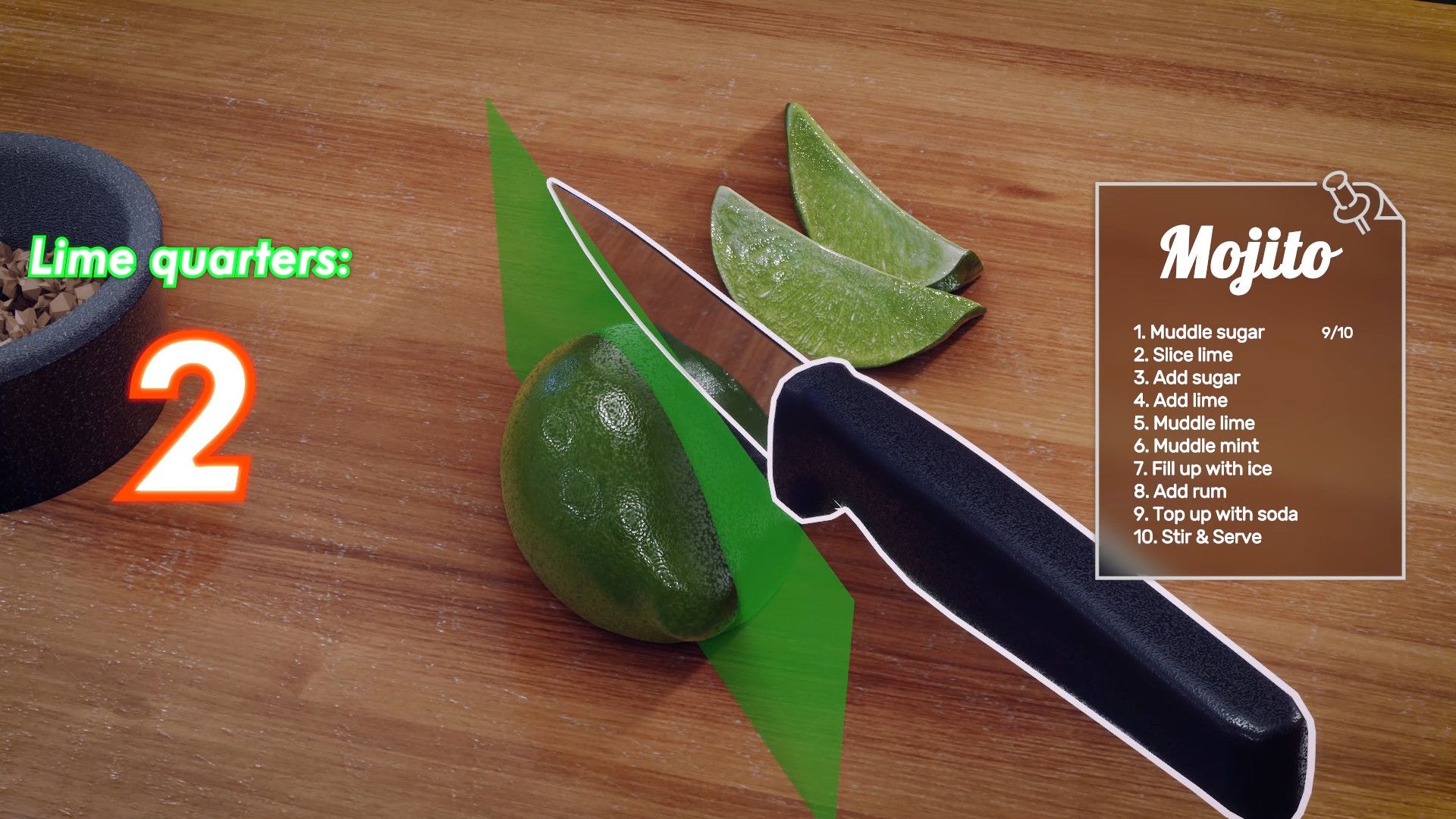 Bartender Simulator Mojito Preperation