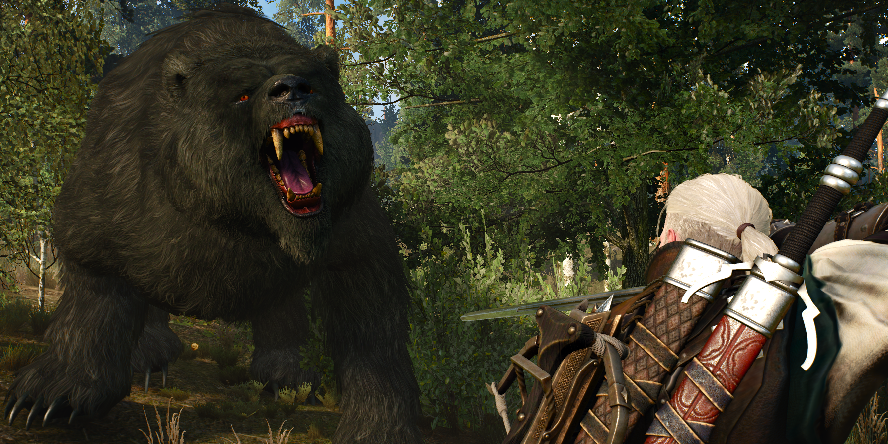 Geralt Fighting Bear