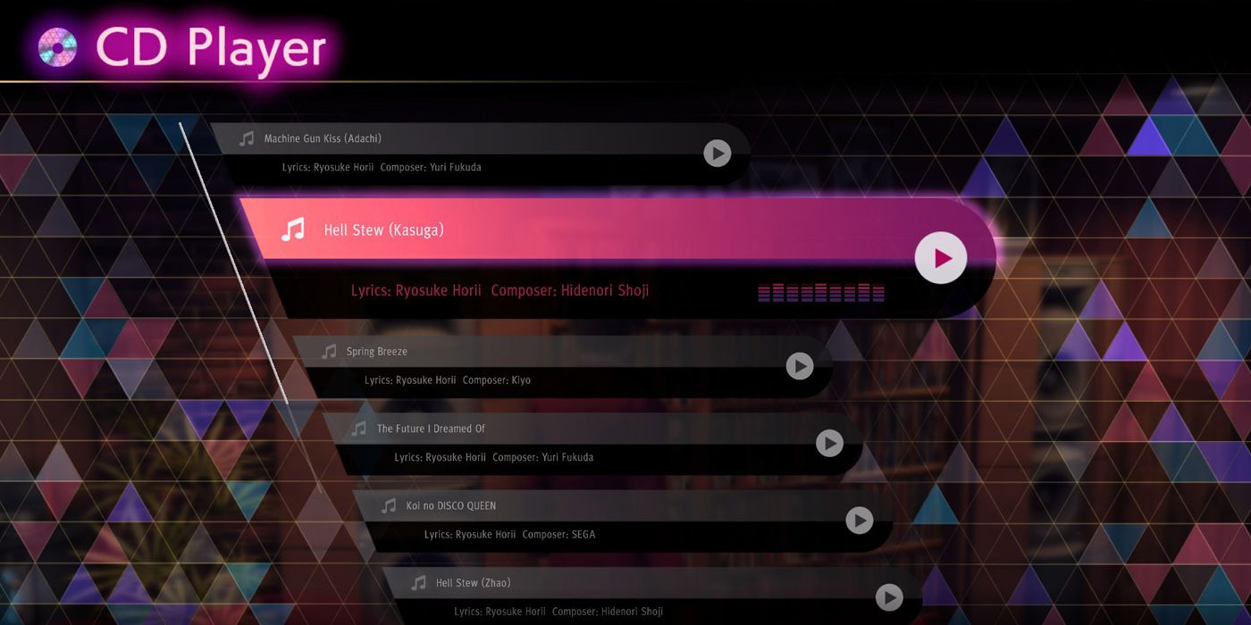 Yakuza Like A Dragon: CD Player Menu At Survive Bar