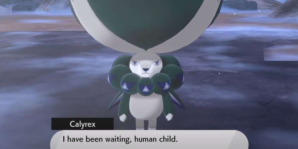 Calyrex encounter in the Crown Shrine