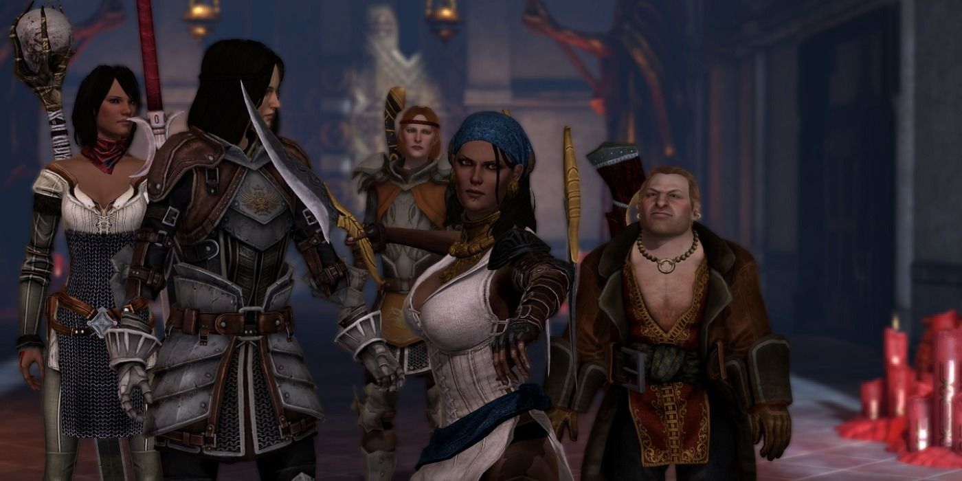 image of Hawke and Dragon Age II companions