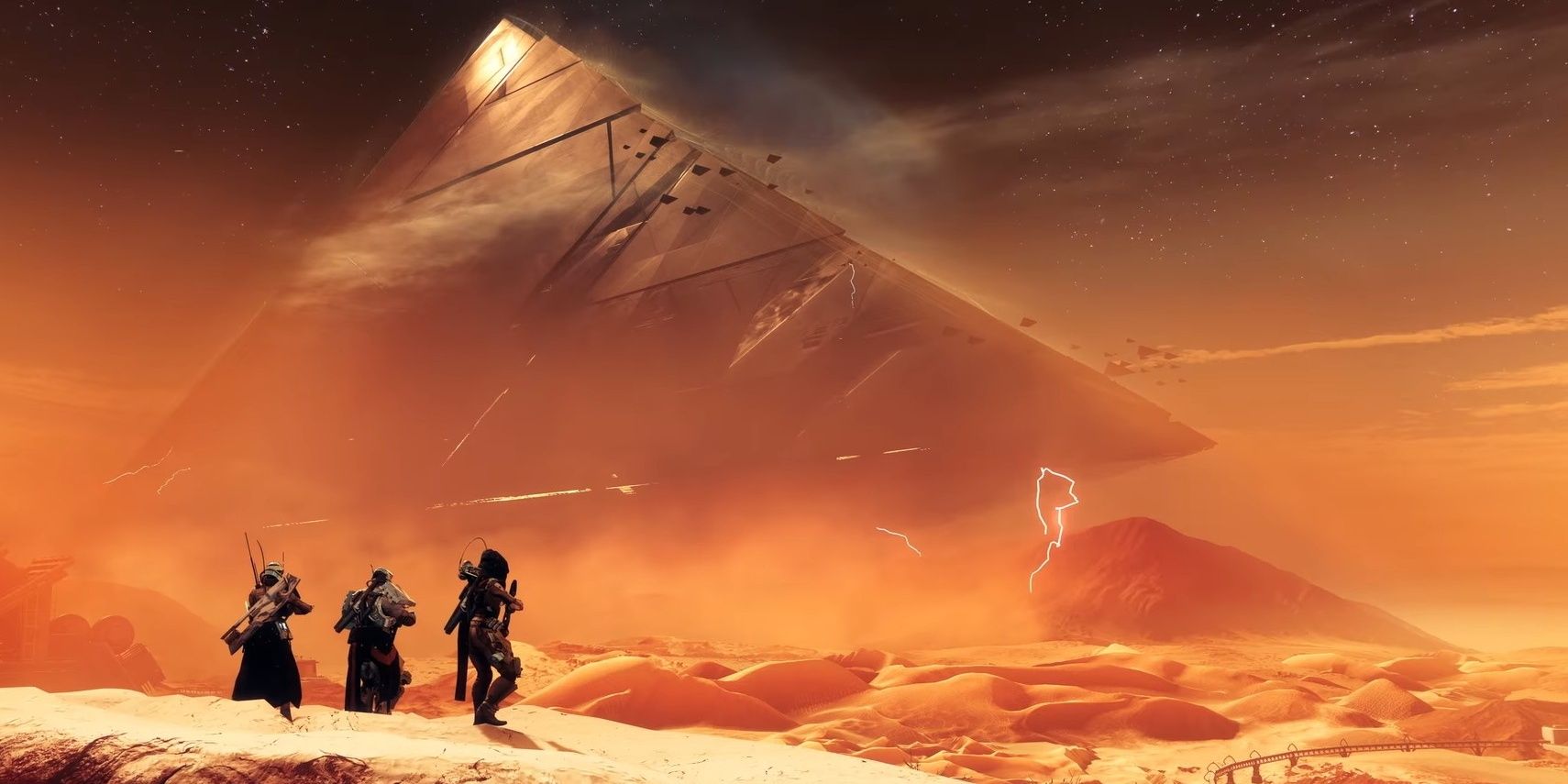 Destiny 2 Pyramid Ship on Mars