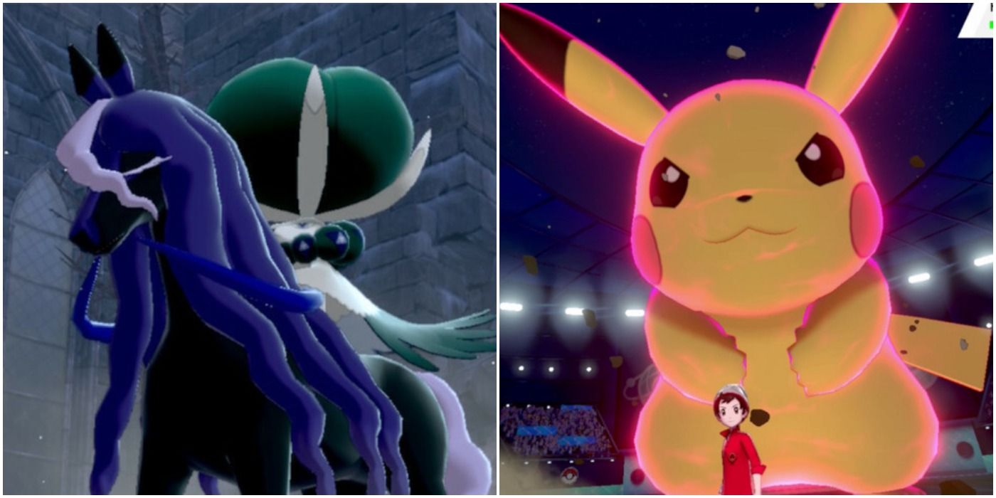 Shadow Rider Calyrex and Dynamax Pikachu