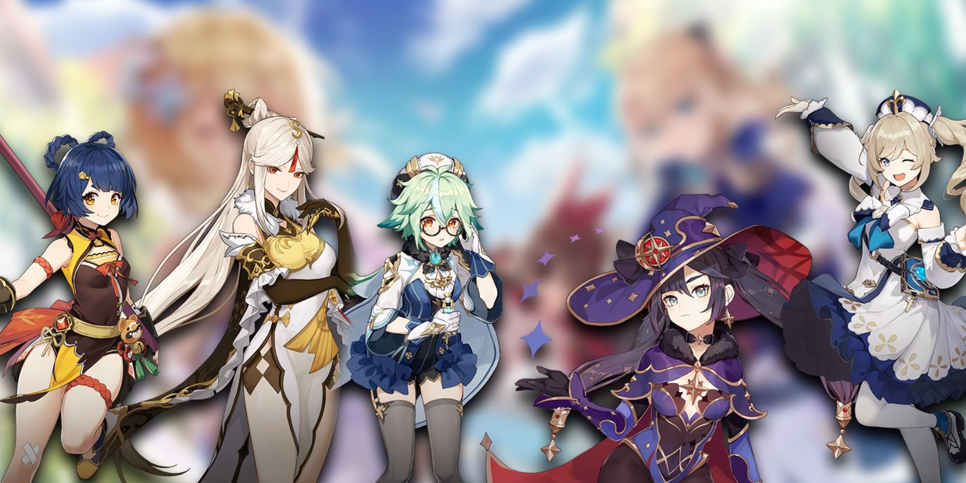 Examples Of Female Characters All Wearing Skirts In Genshin Impact
