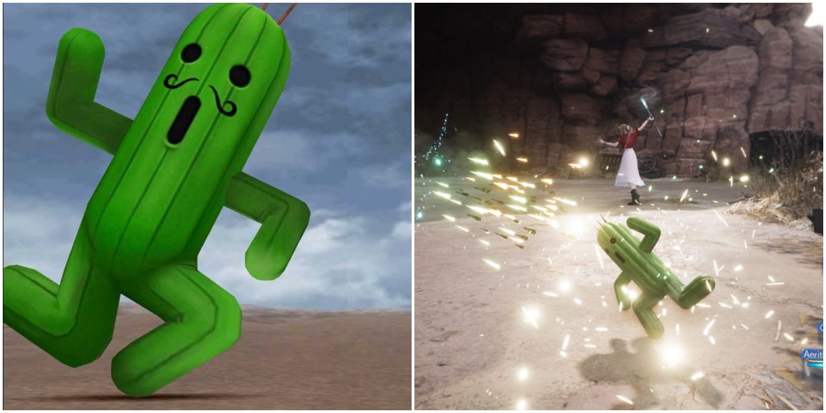 Final Fantasy Jumbo Cactuar and Little Cactuar