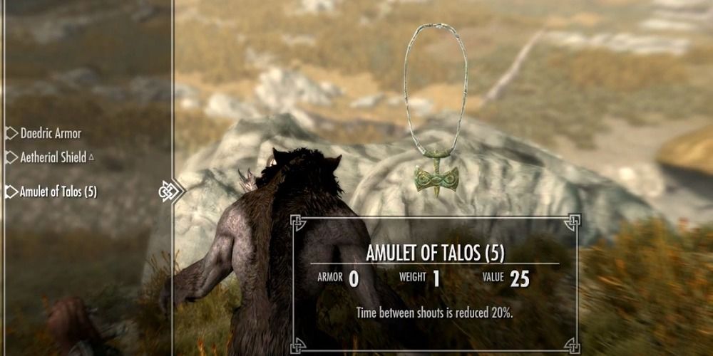 Lydia's inventory in Skyrim