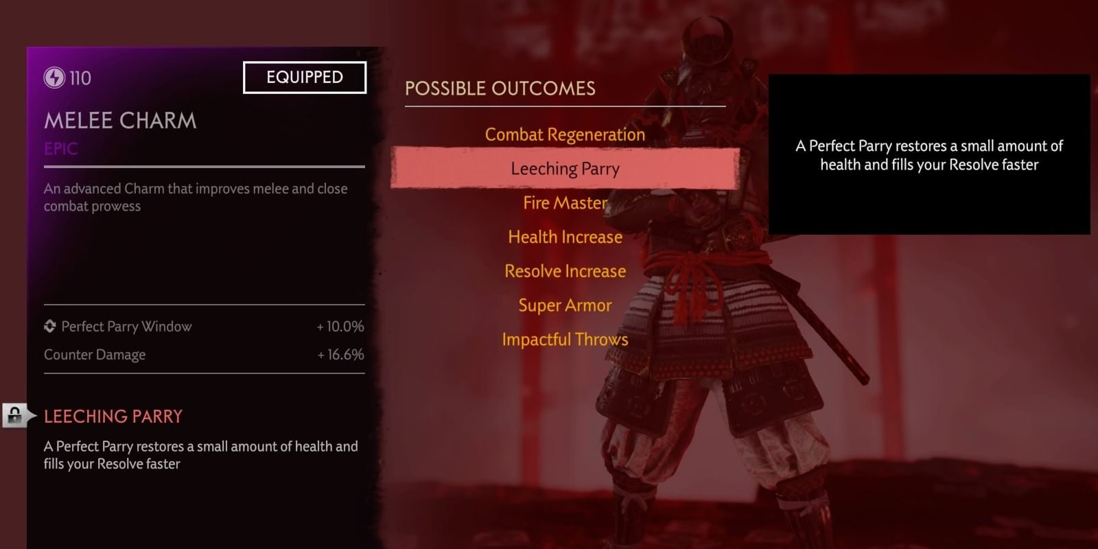 The special charm trait that enables ghosts to fill their resolve more quickly and restore health