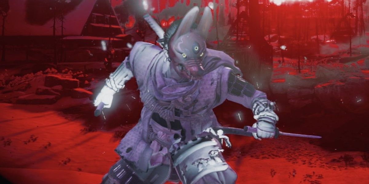 The assassin in ghost of tsushima legends using the group vanish perk