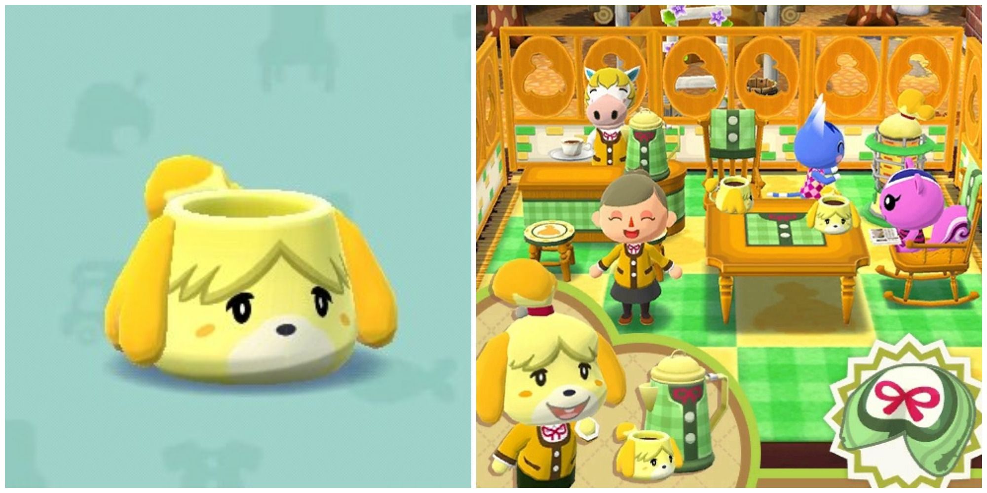 Isabelle mug in pocket camp