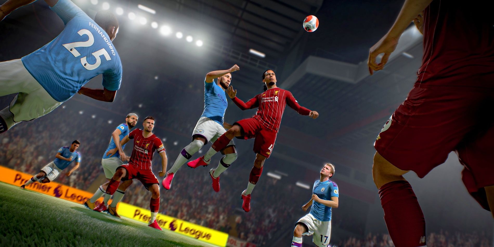 Jordan Henderson and Virgil Van Dijk vs Man City in FIFA 21