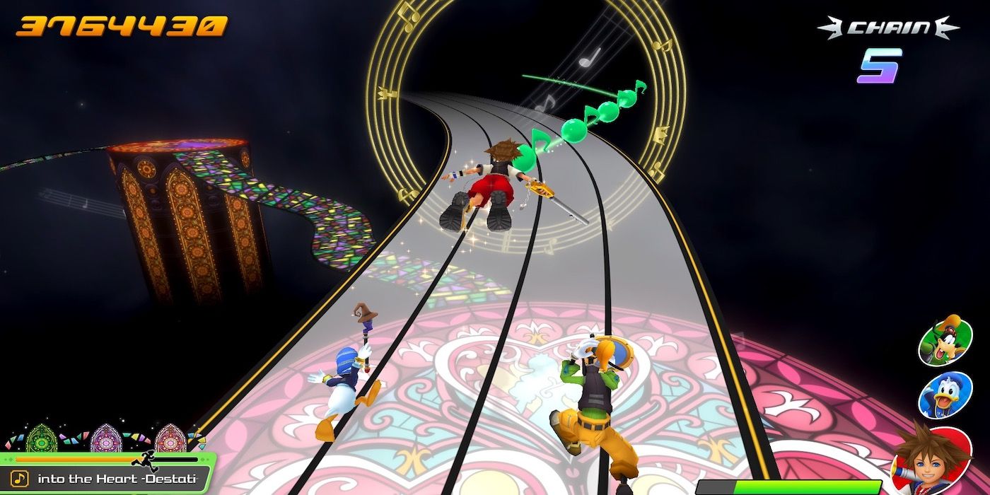 sora, donald, and goofy in kingdom hearts melody of memory