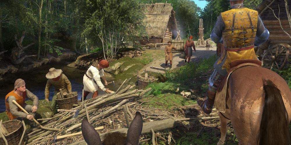 Kingdom come deliverance riding a horse