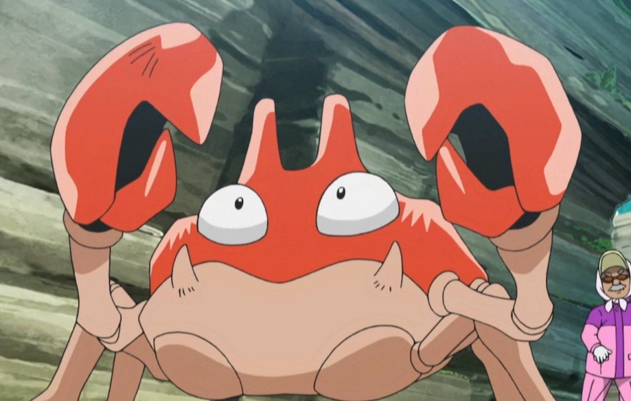 krabby in the pokemon anime