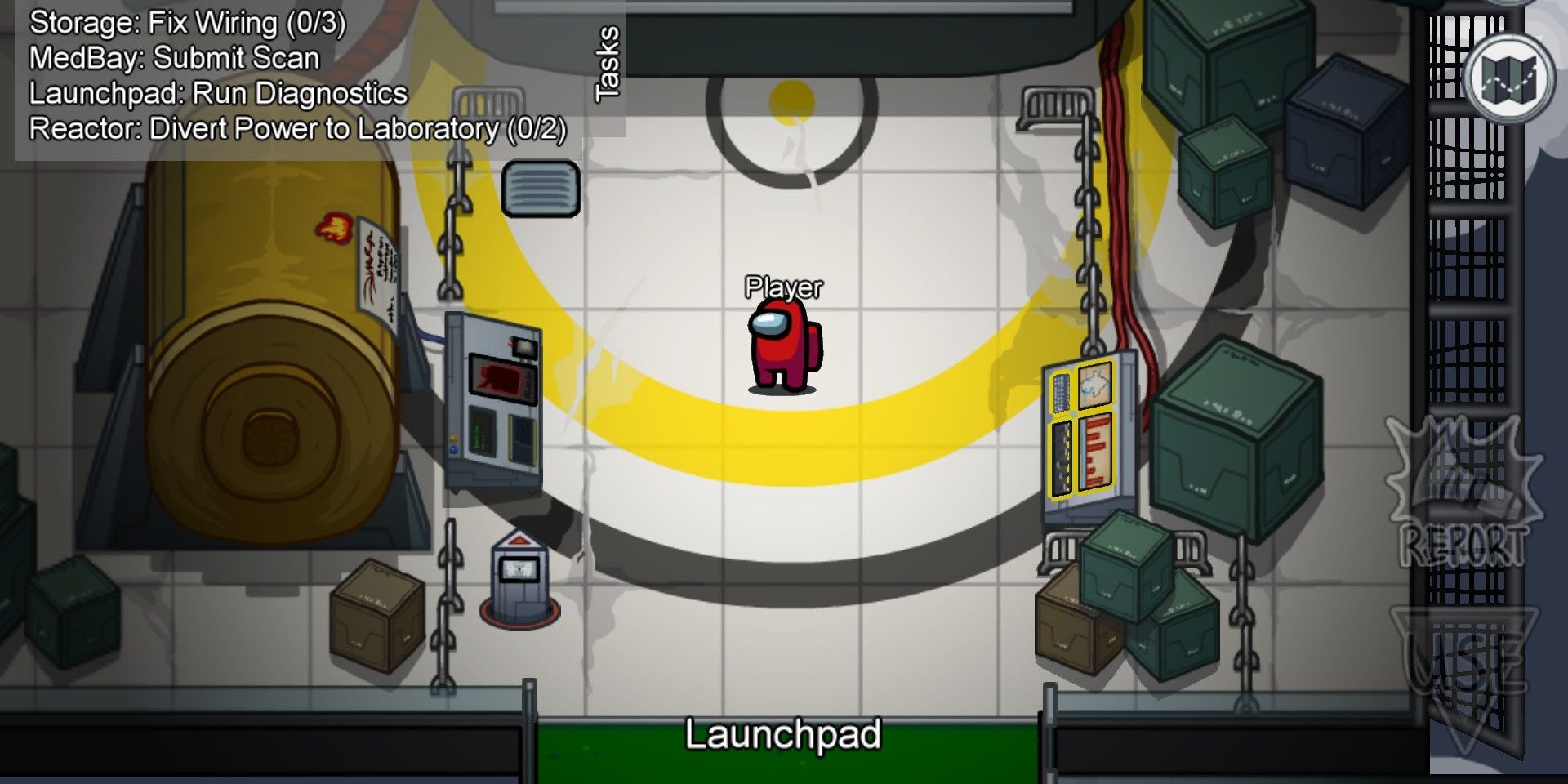 Launchpod on MIRA HQ in Among Us