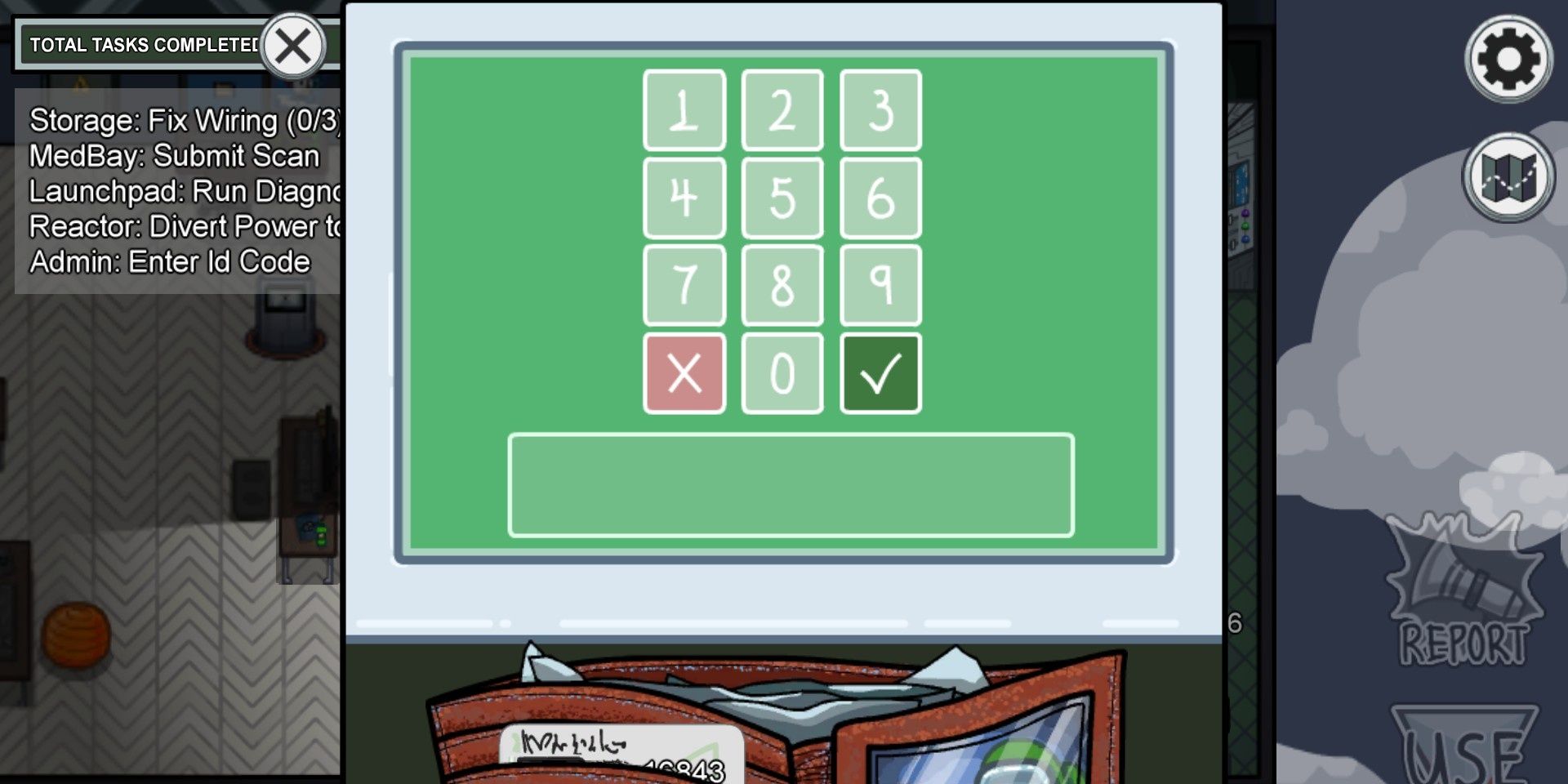 ID Card Task on MIRA HQ in Among Us