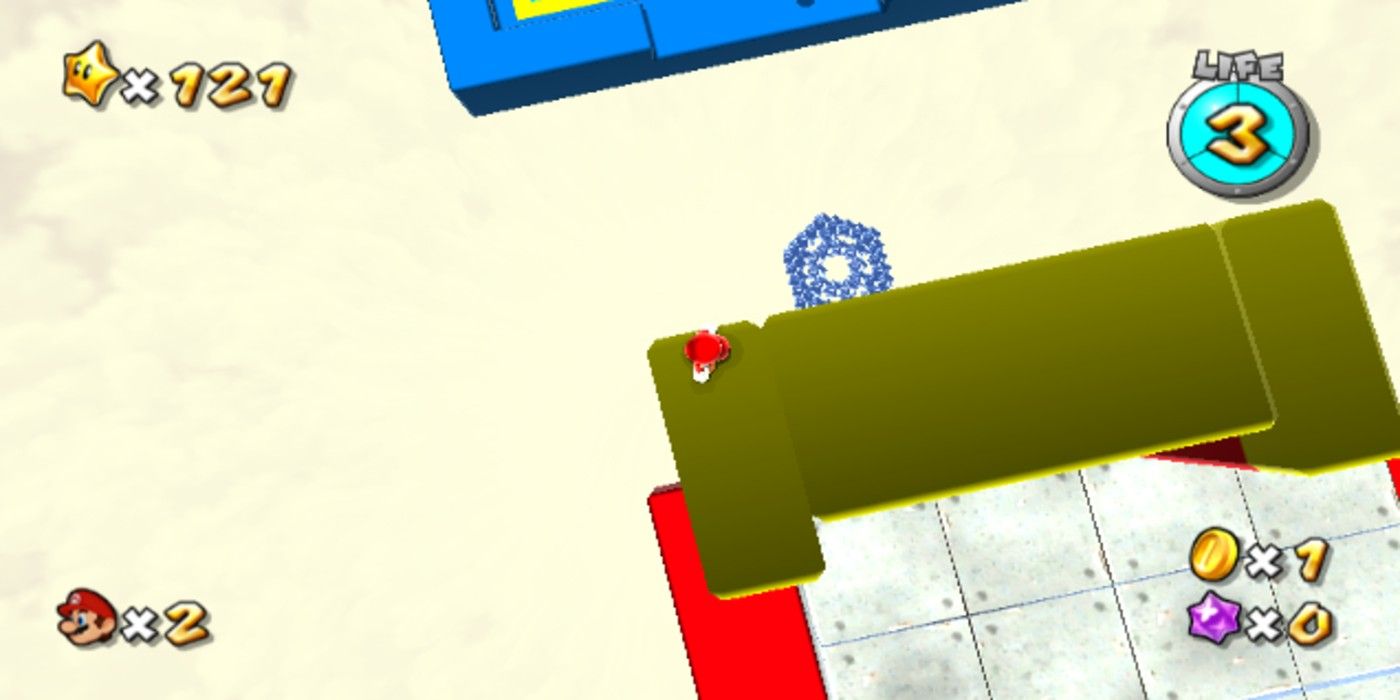 Mario Galaxy Rolling Gizmo Rupees hidden