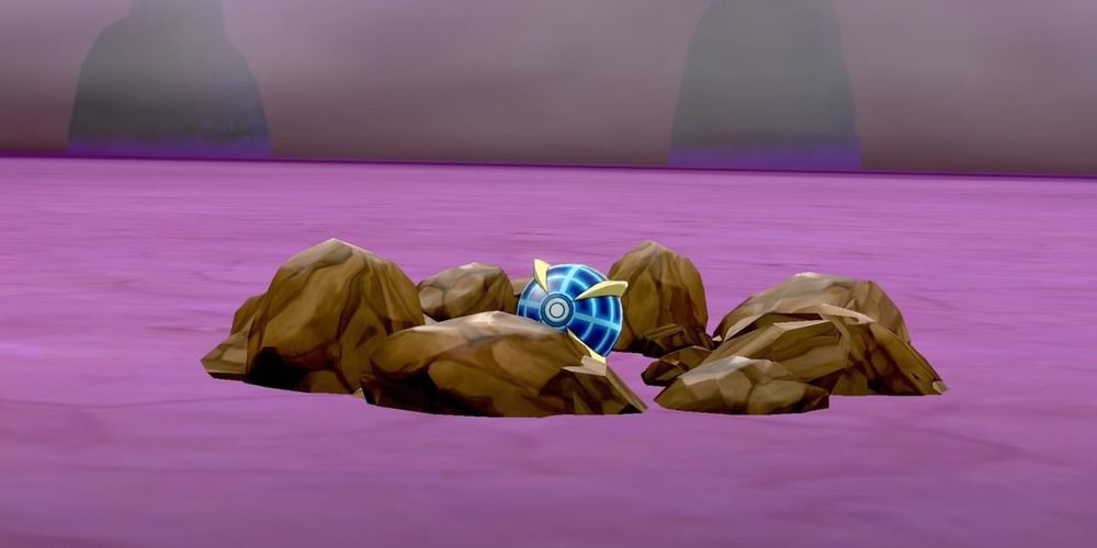 Successful Beast Ball capture in Sword and Shield
