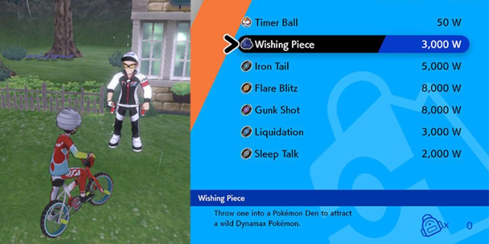 Wild Area Daycare trader in Sword and Shield