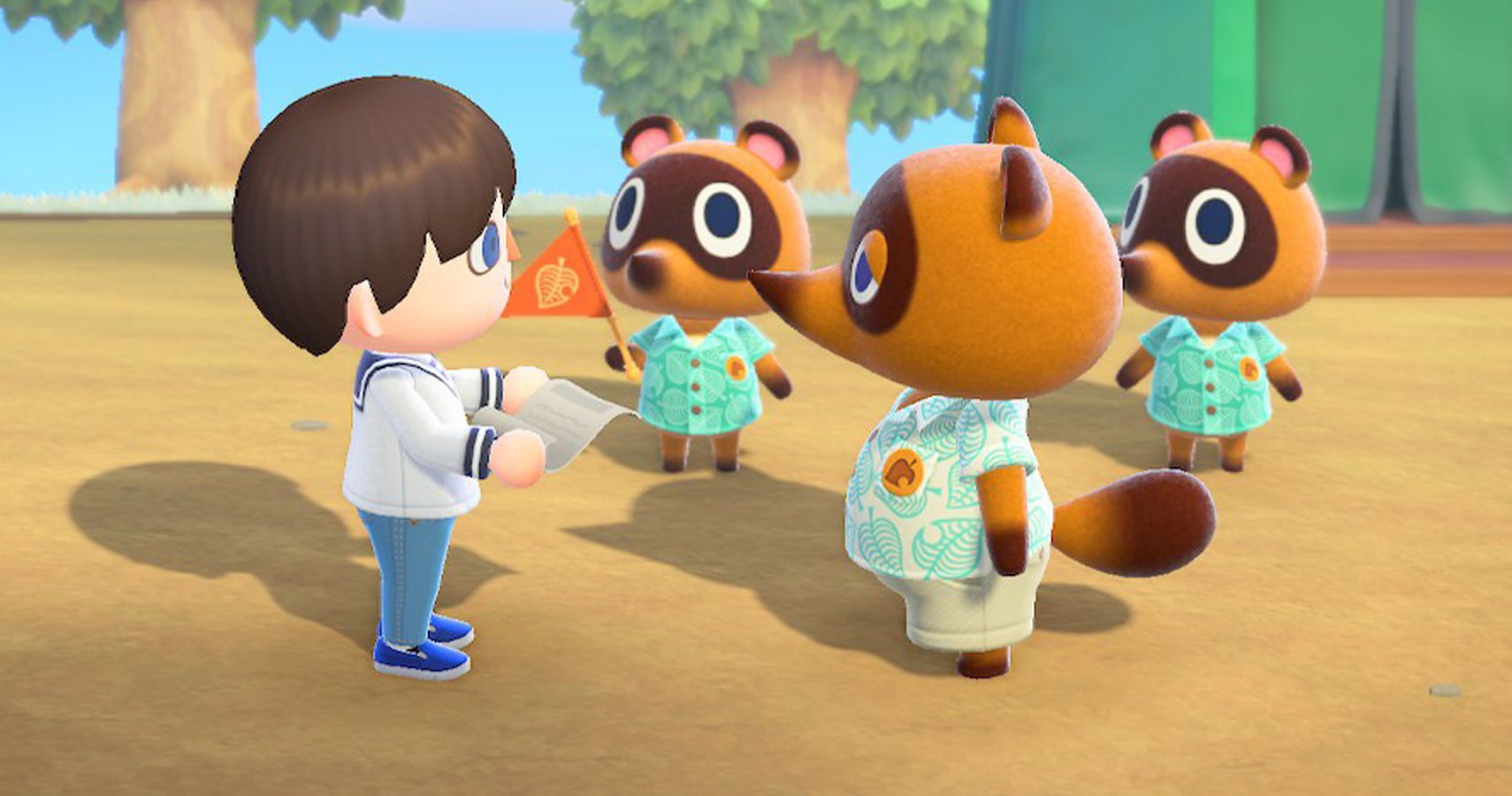 Tom, Timmy and Tommy meeting a boy villager new player.