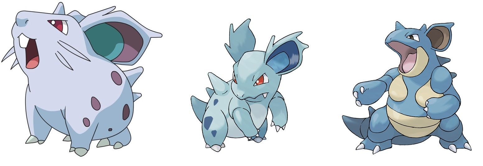 Nidoran Nidorina Nidoqueen