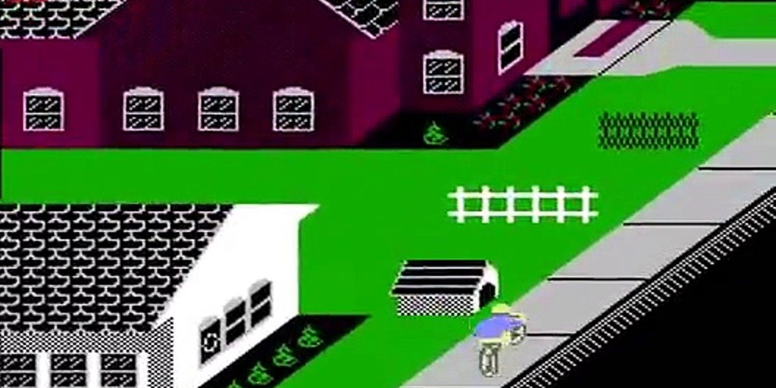 NES Paperboy Bicycle Riding
