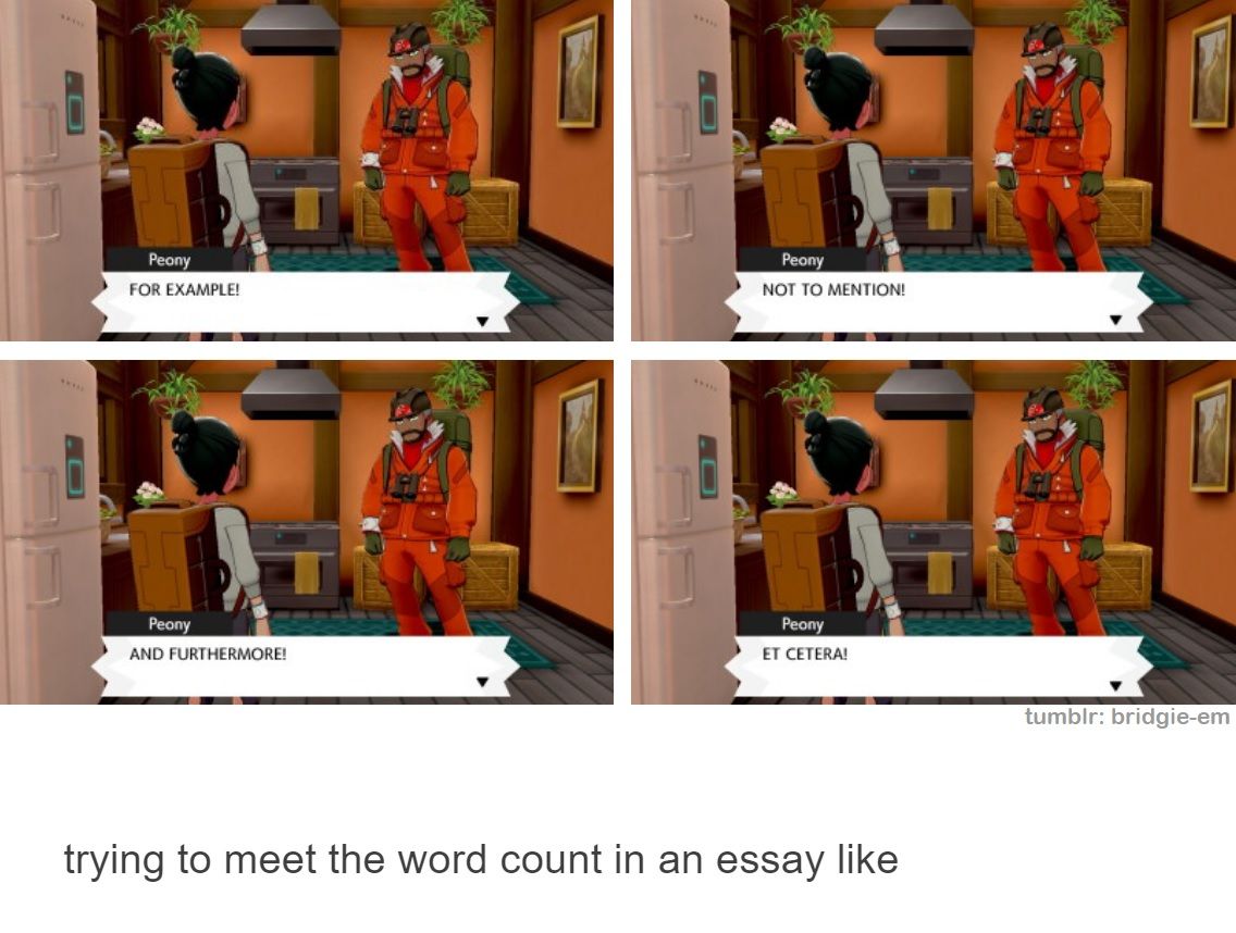 peony's filler words