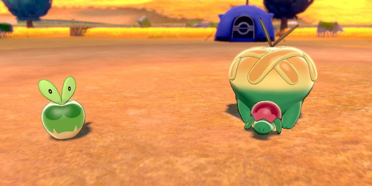Pokemon Sword Shield Green Applin Appletun